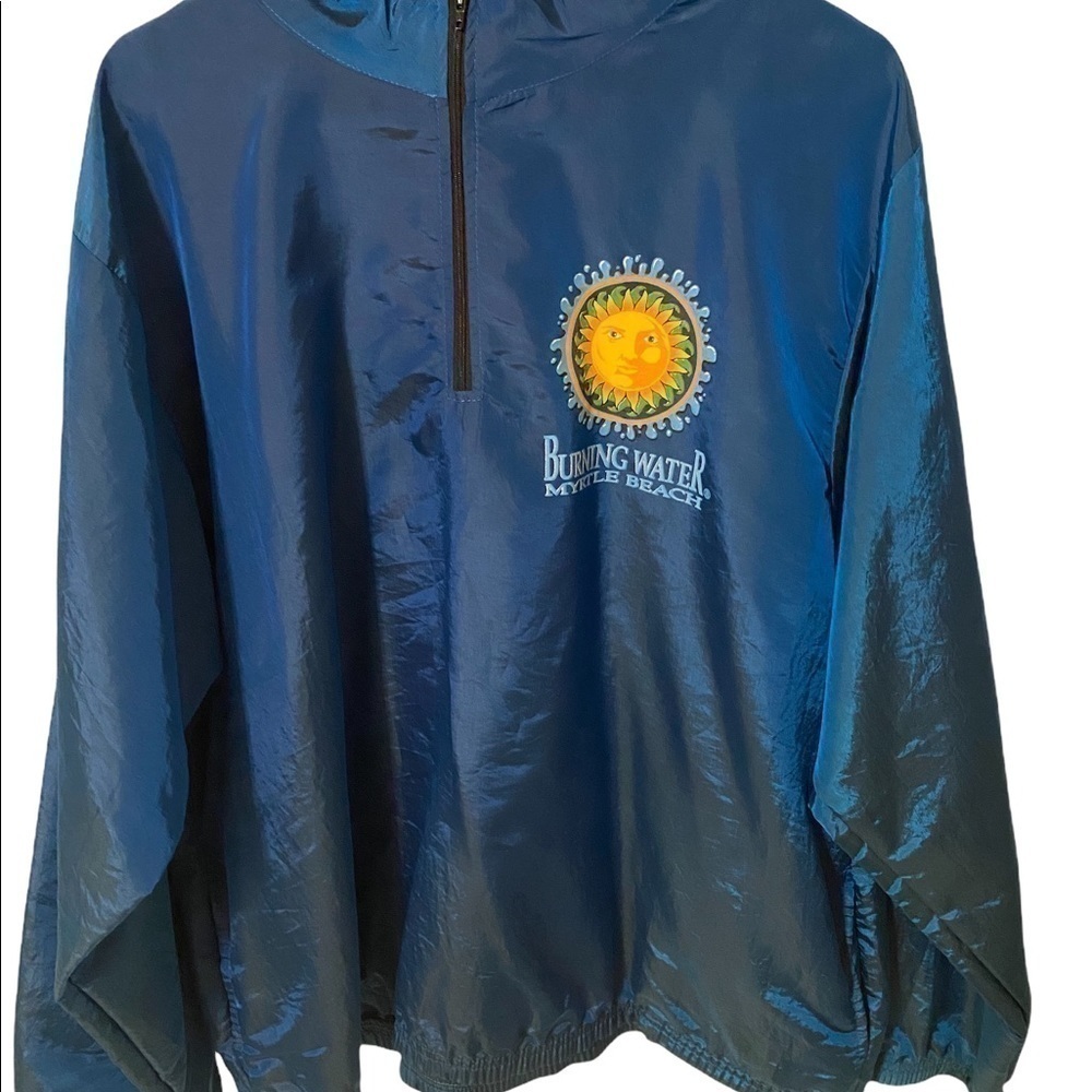 𝅺ONE size fits all Burning Water Myrtle Beach quarter zip pull over jacket
